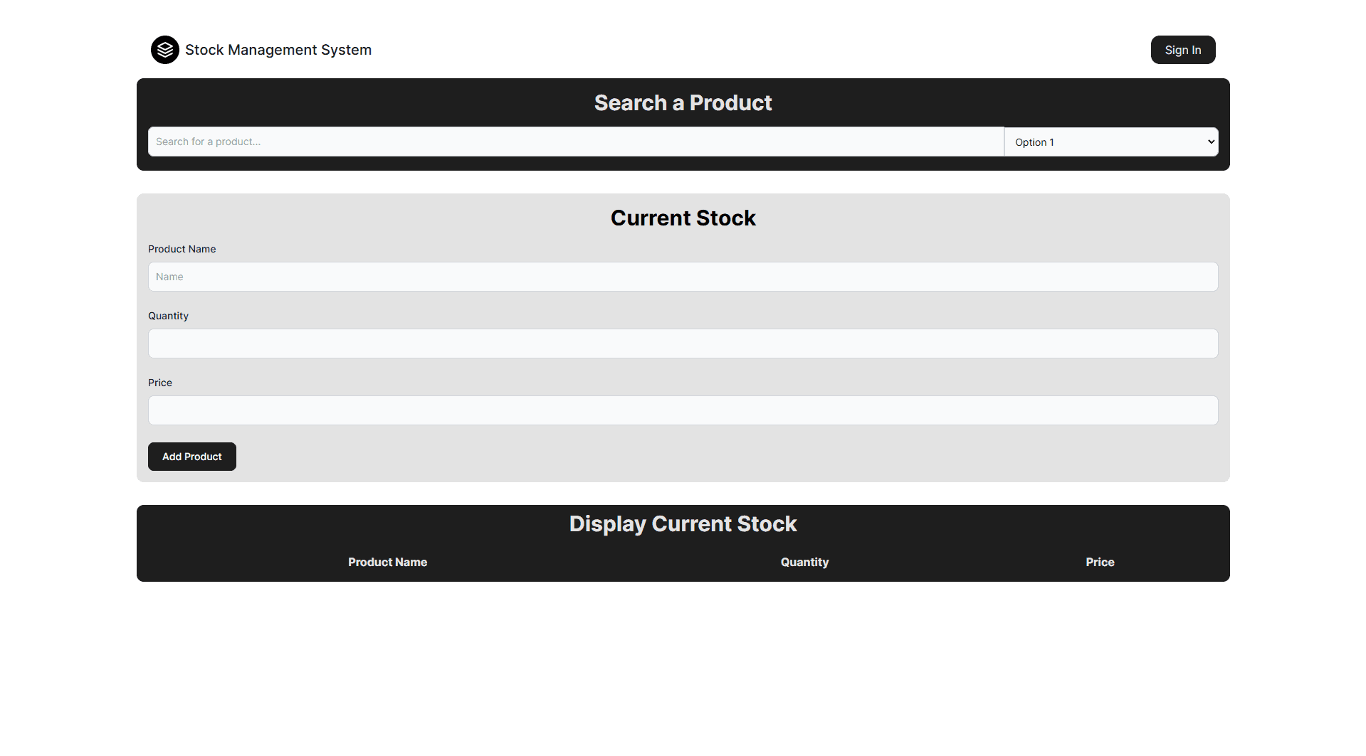 Stock Management